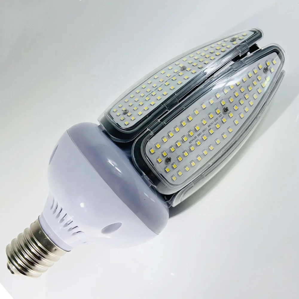 High-Bright LED Corn Bulb Lights 100W E40 Screw Base High Bay Canopy Street Light 120Lm/W Energy-saving HID Replacement Lighting