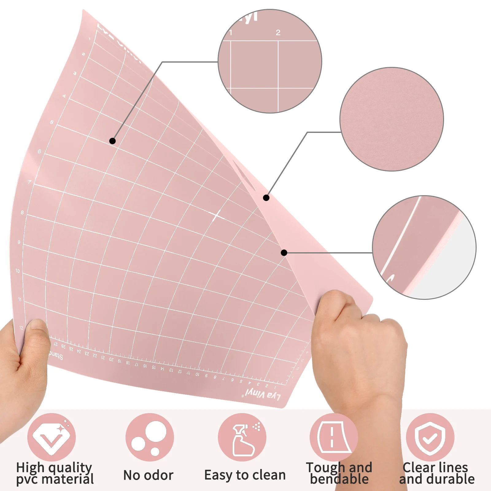 LYA brand Cutting Mat for Cricut, 6 Pack Cutting Mat 12x12 for Cricut  Variety Adhesive Sticky Cutting Mats Accessories for Cric