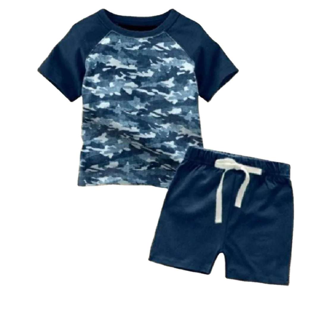 Liangzhe Hot Selling ODM Bamboo Comfortable Shark Printed Trendy Outdoor Sexy Teenager Boys Clothing Sets