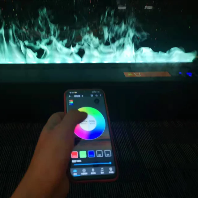HY Modern 3d Electric Led Fire Flame Steam  Fireplace Heater Water vapor Fireplace