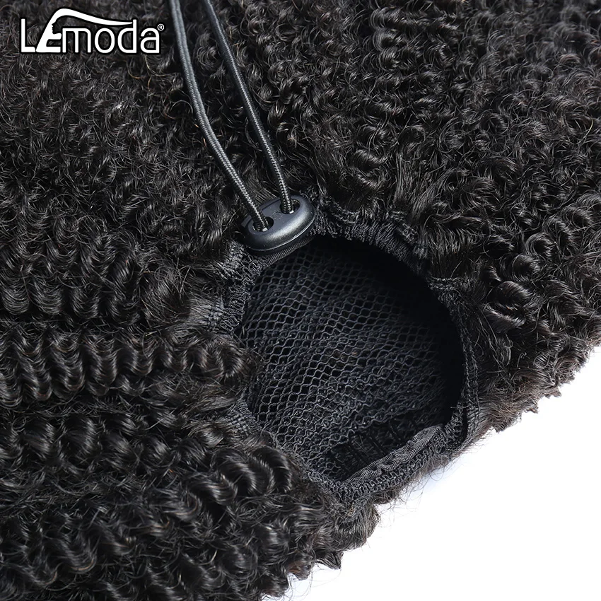 Wholesale Factory Price Human Hair Brazilian Raw Virgin Hair 30 Inch Water Long Clip In Drawstring Human Hair Ponytail