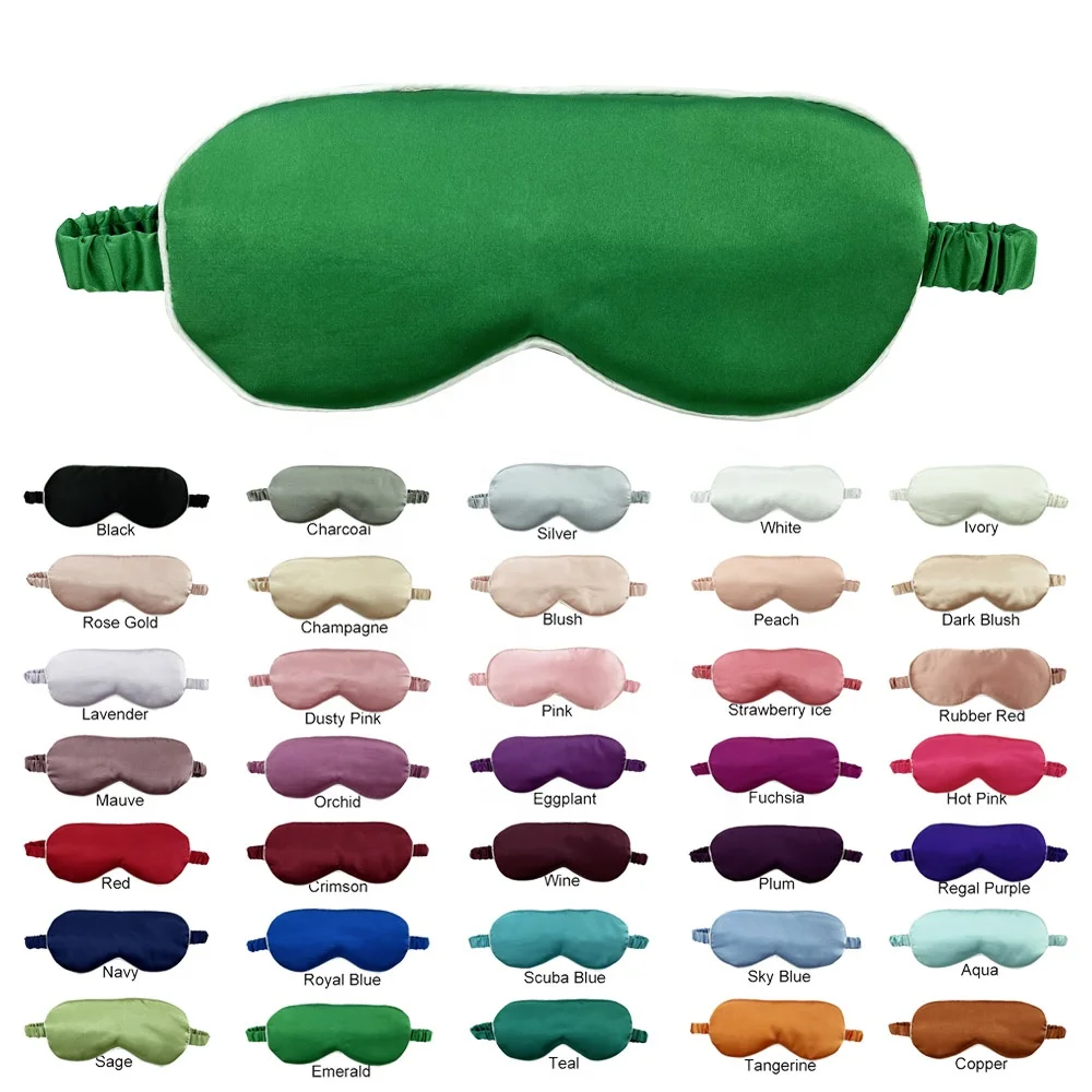 Hot Sale High Quality Smooth and Soft for Women and Men Elastic Band Silk Satin Sleep Eyemask