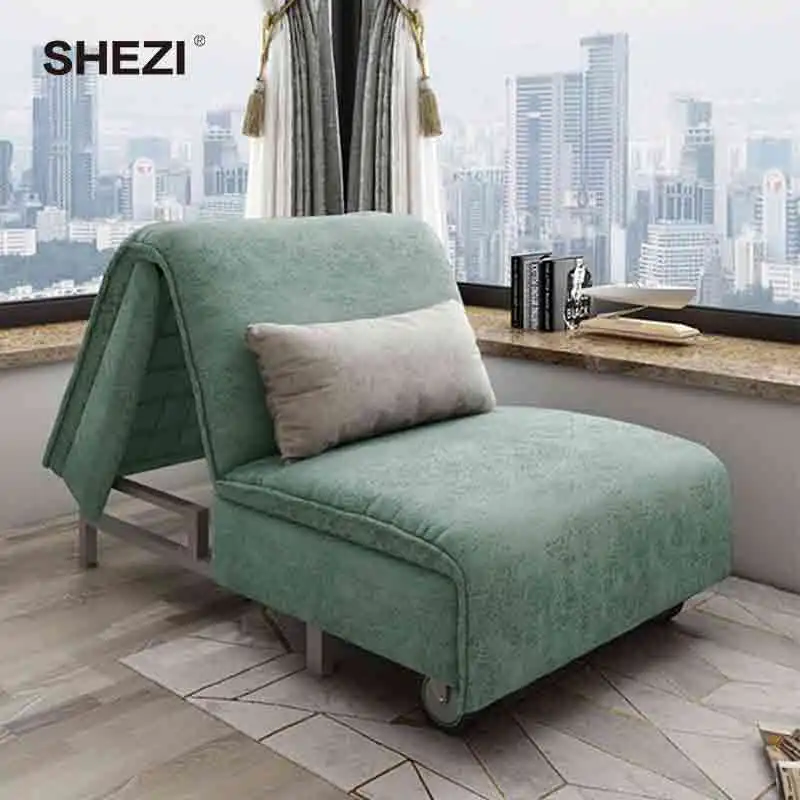 SHEZI High Quality Fabric Folding Chair Sleeper Convertible Sofa Bed Modern Factory Direct Apartment School Mall Living Room