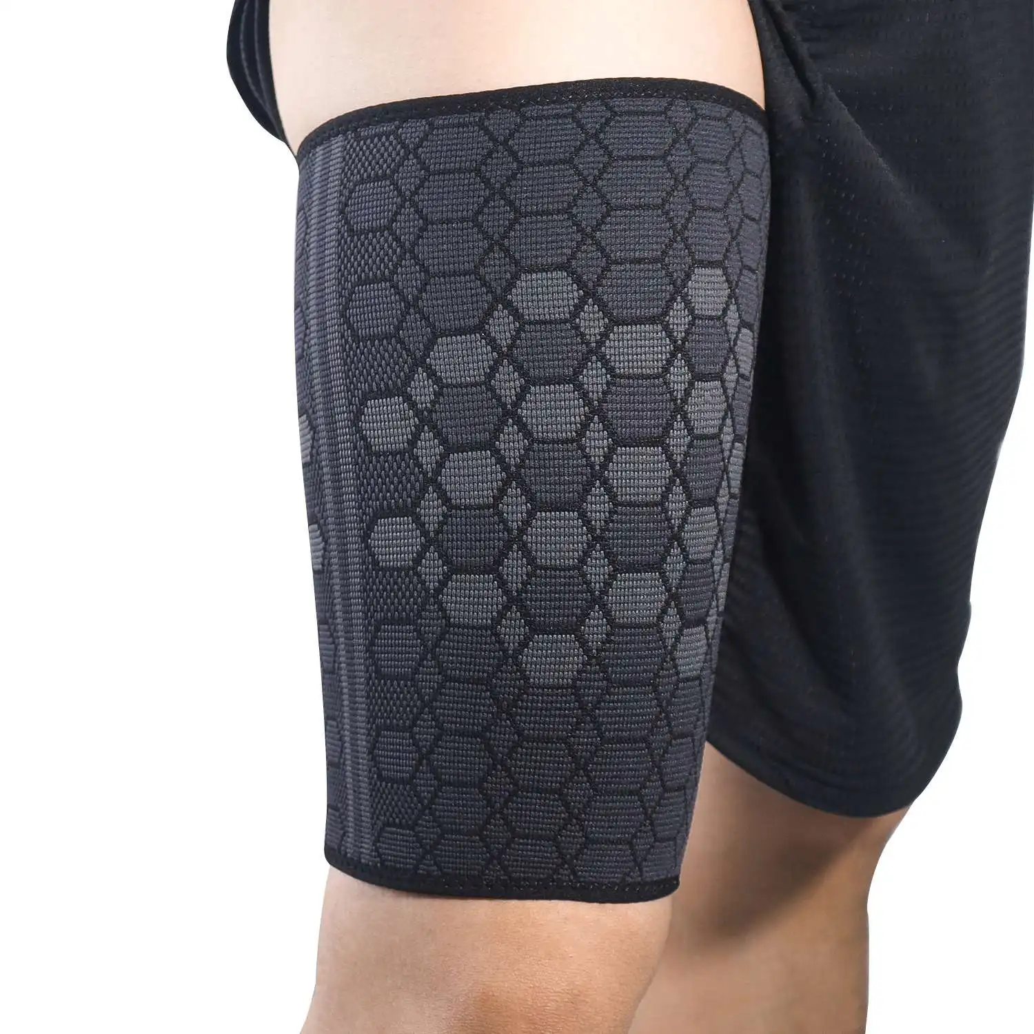 Kcross Thigh Compression Sleeve Quad and Hamstring Support Upper Leg Sleeve guard for Men and Women Breathable Elastic Anti slip