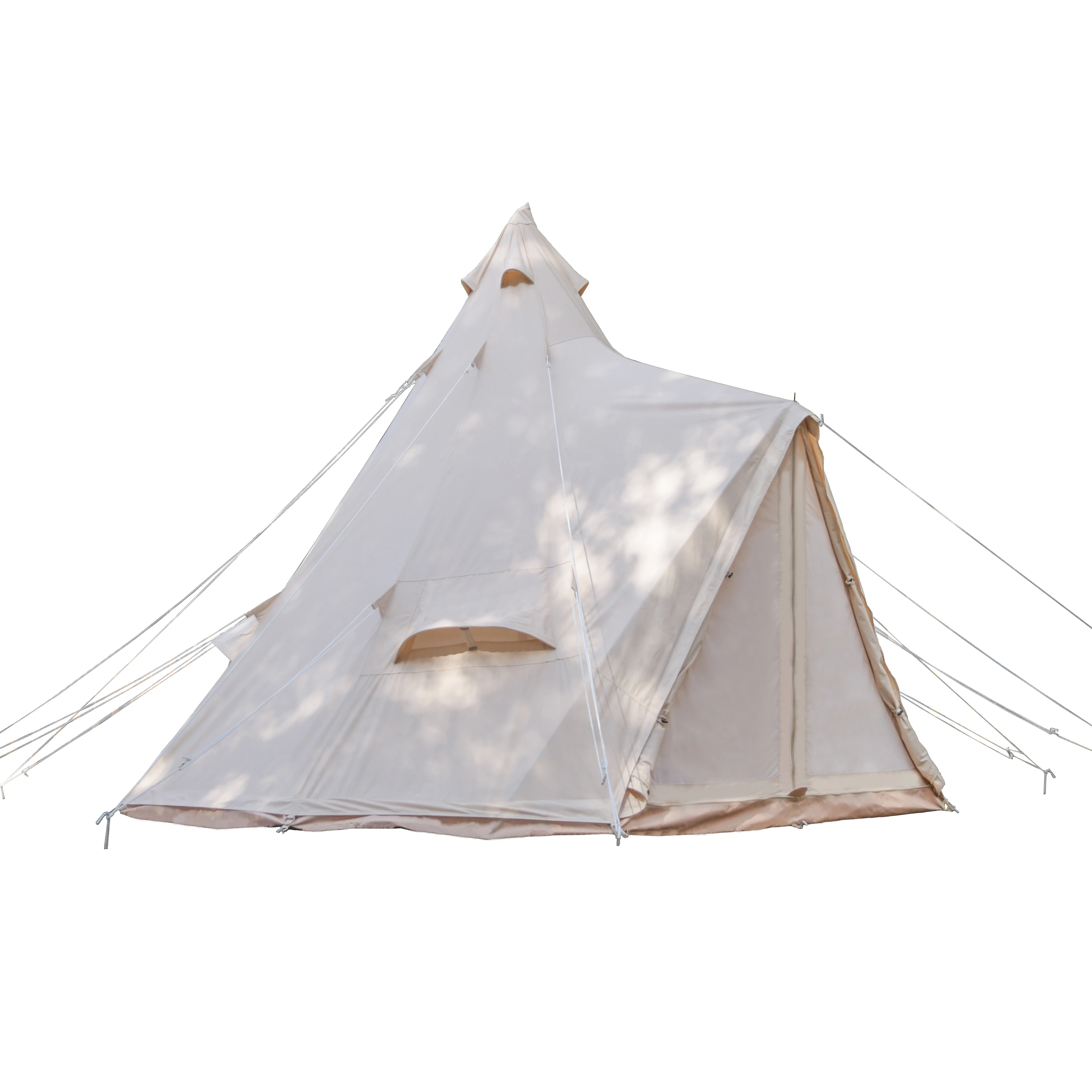 Вигвам из хлопчатобумажной ткани для взрослых Юрта палатка глаз tipi свадебная индийская пирамида семейная кемпинга на открытом воздухе