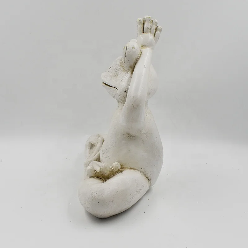 New Arrival Decoration Garden Resin Yoga Frog Statue Abstract Garden Sculpture Garden Statue Molds