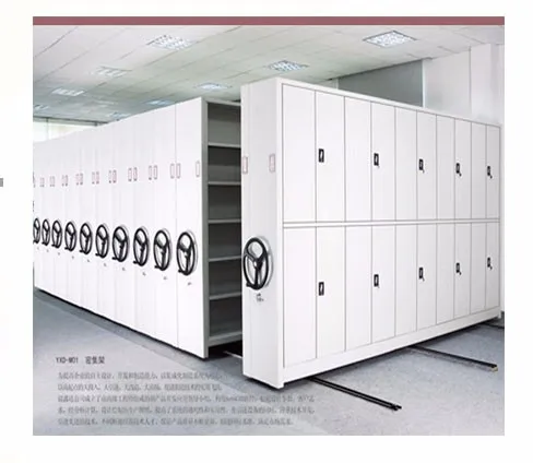 Modern Kuwait intelligent archive file steel mobile mass shelf/Library design in book shelf cabinet/document shelf