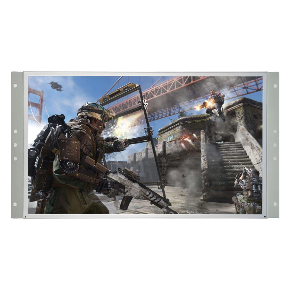 32-Inch High-Density TFT PC Gaming Monitor with Touchscreen 60Hz/165Hz Wide VGA Speaker Metal Frame for Arcade Displays