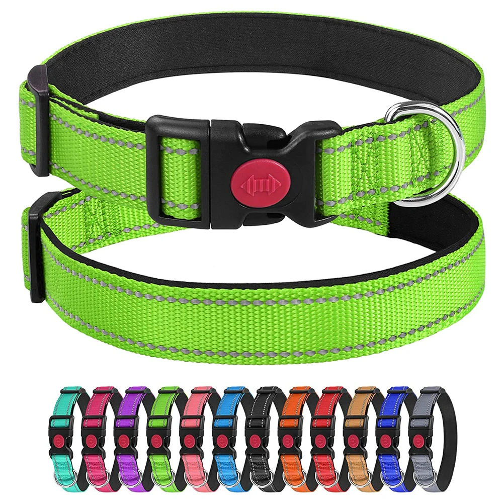 Plain Pet Training Adjustable Collars For Big Dog Pet Fashion Pet  Release Buckle Collars For Dog