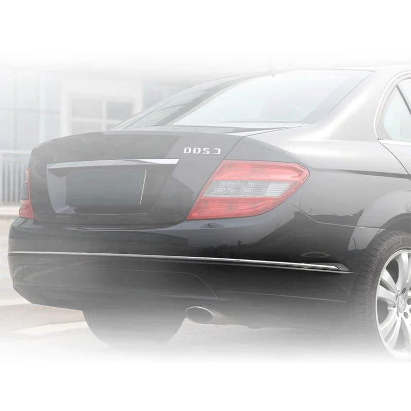 Крышки для заднего бампера Mercedes W204 из АБС-пластика, хромированный протектор бампера от китайского производителя