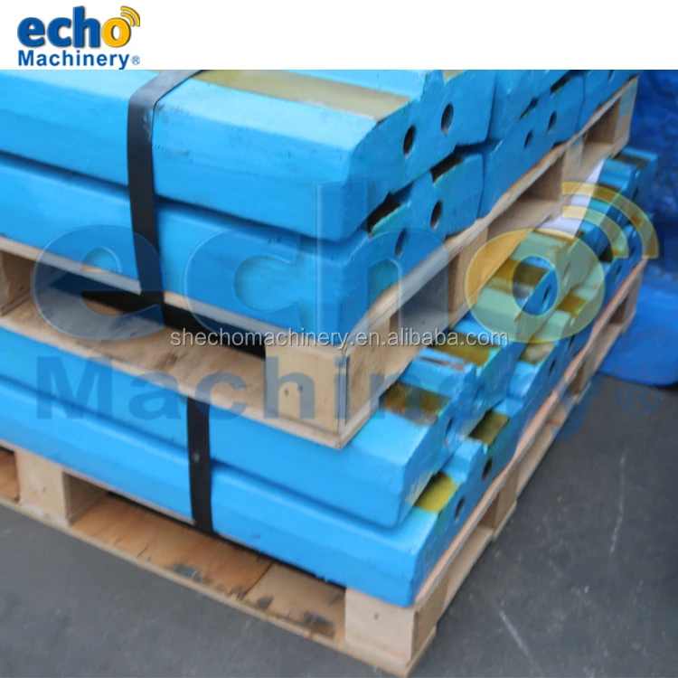 MR110 EVO impact crusher blow bar medium chrome hammers for stone crushing