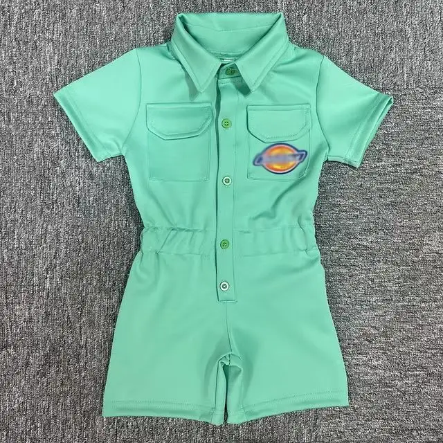 New fashion 2022 Kid Clothing Back To School Polyester Kid Jumpsuit Rompers Brand Gym Outfit For Babies Kids Toddler