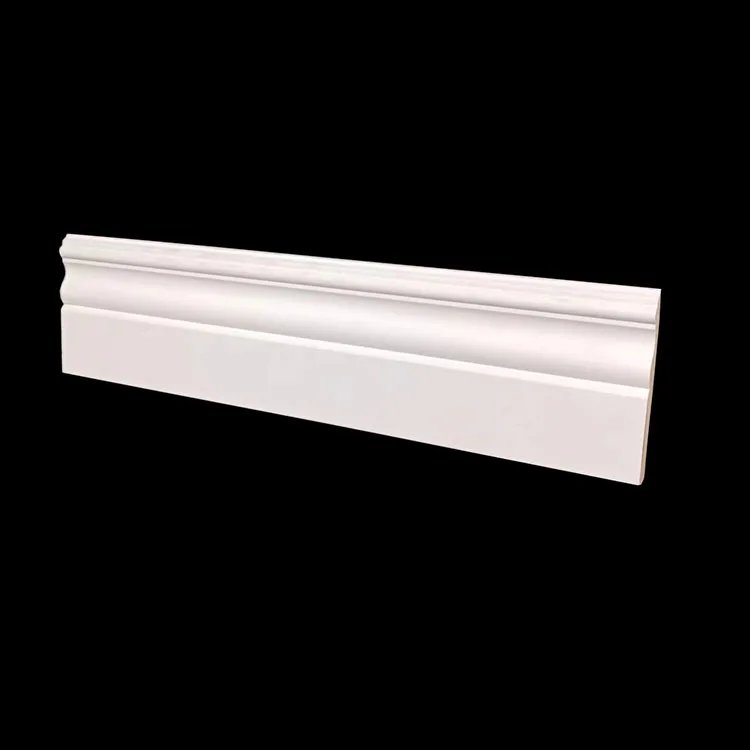 Interior wall Decorative Base White Primed mdf Board Moulding Trim Flexible Skirting Board Baseboard Moulding