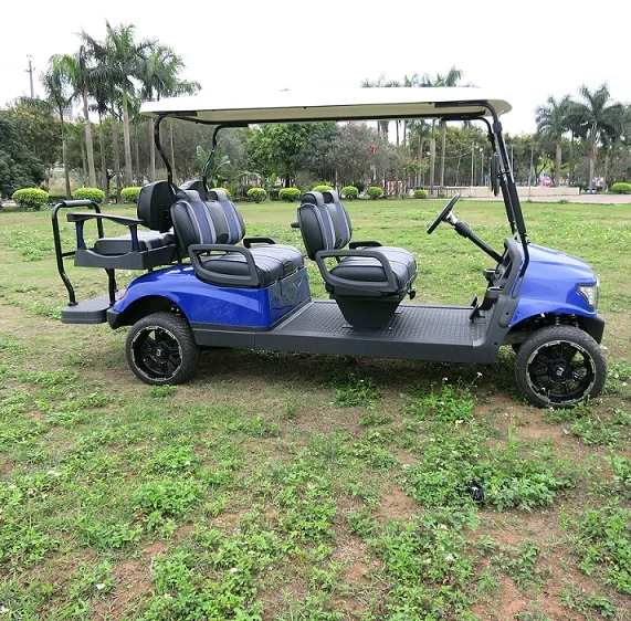 Airport 6 passenger electric golf cart shuttle for sale (AX-B9), Including roof, windshield, batteries and charger