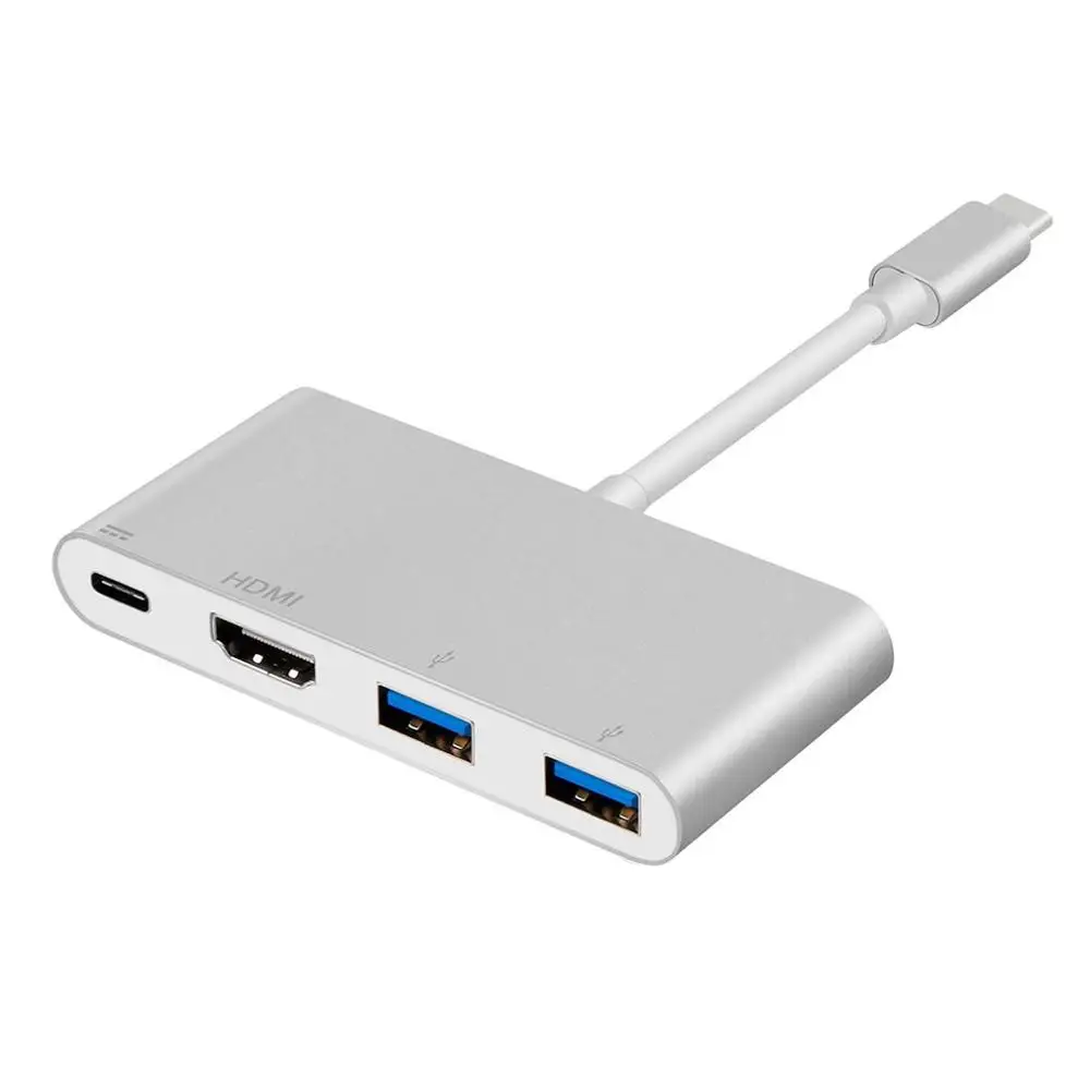 Usb-концентратор на HM 4k Тип c 2 Usb3.0 Pd адаптер Портативный конвертер многопортовый зарядный