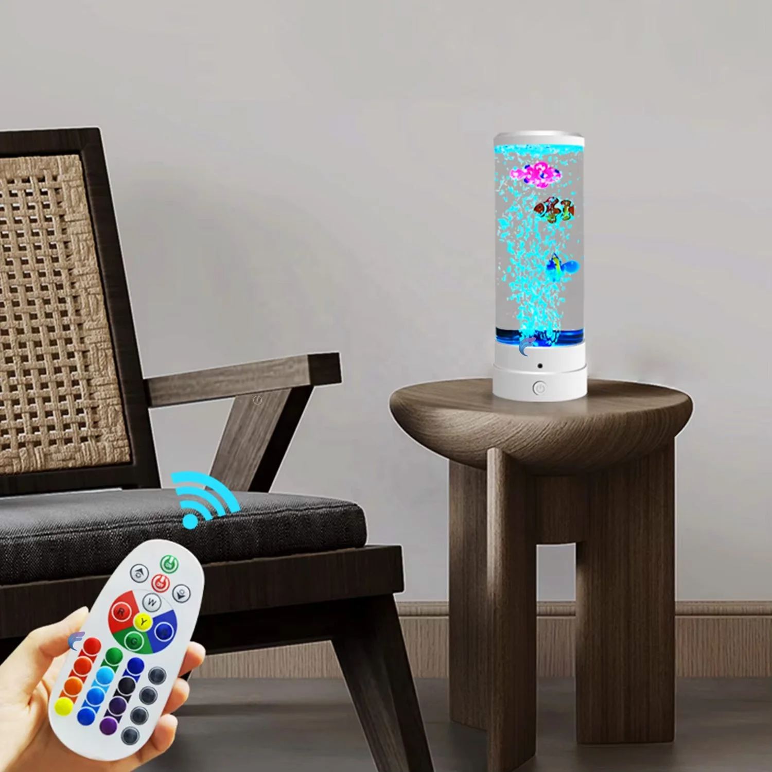 New Design Led Leisure Desk Lamp With Charge Indicator And Micro USB Desk Lamp Led Aquarium Bubble Fish Night Lamp