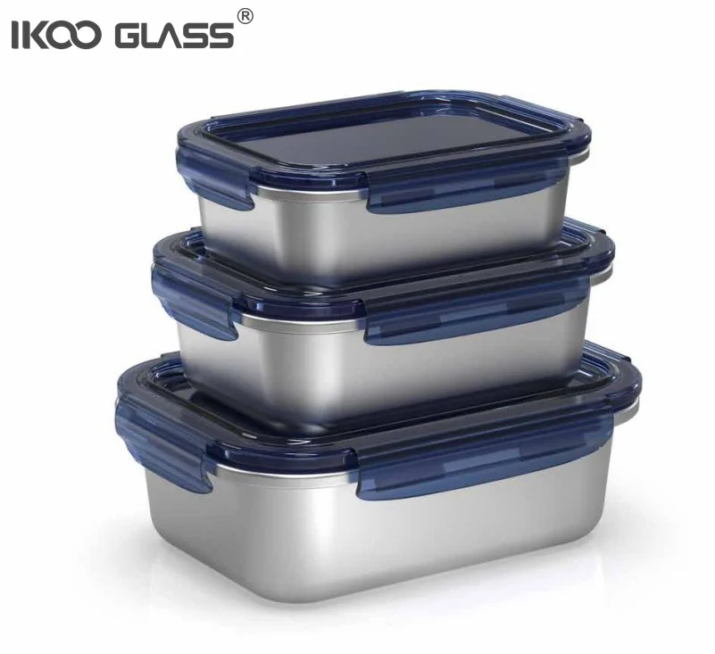 IKOO light and easy storage food preservation Lunch Box stainless steel food storage container