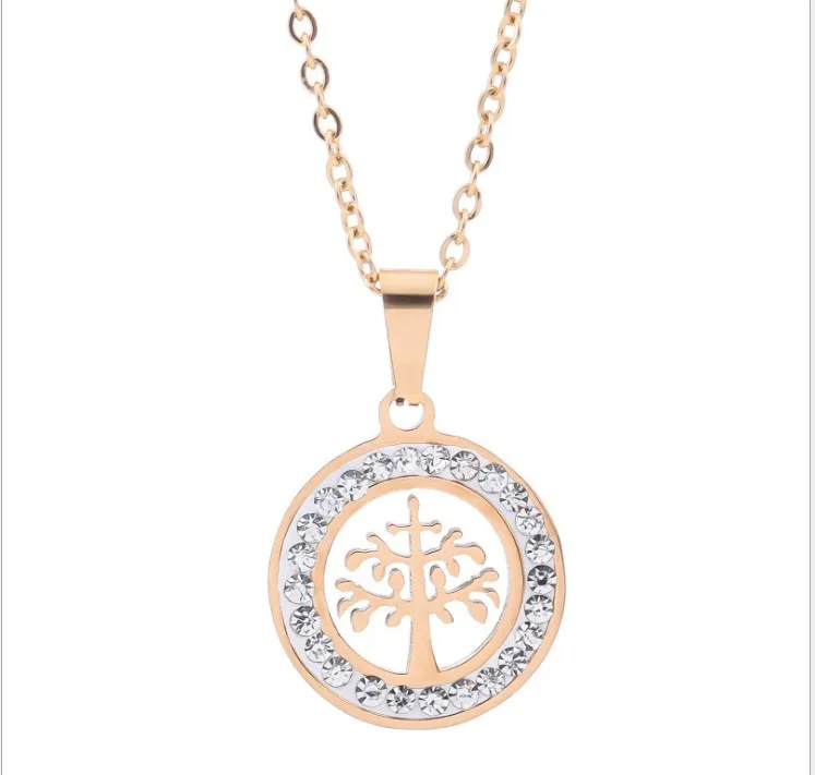 Spot wholesale  European and American ins316l titanium steel new Mermaid sand phase box Necklace