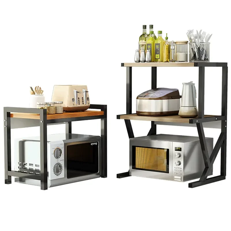 Multifunction Kitchen Shelf Vacuum Oven Multiple Stand Stacking Racks & Shelves Price Microwave Storage Shelves