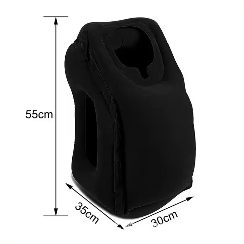 Travel Pillow Air Soft Cushion Trip Portable Support Foldable Blow Neck Pillow Airplane Office 30*35*55CM Inflatable Pillows