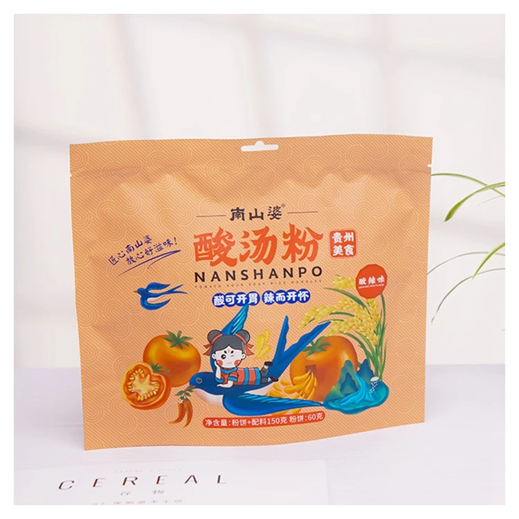 NANSHANPO Guizhou Delicacy Bagged Instant Noodles Food Strong Taste Tomato Sour Soup Rice Noodles