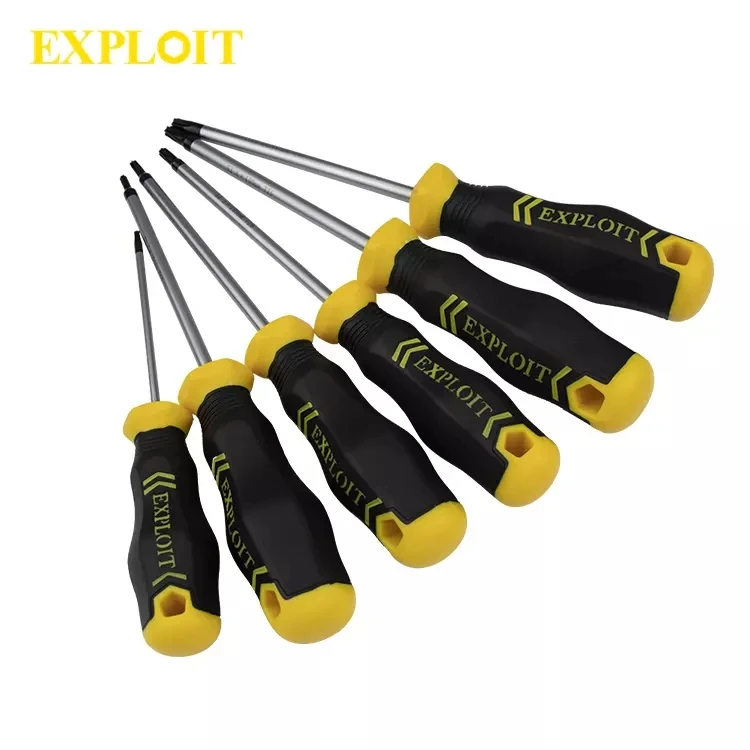 T30  Screw Driver Household Portable Hand Tool S2 Alloy Steel Magnetic Torx Screwdriver With TPR PP  handle