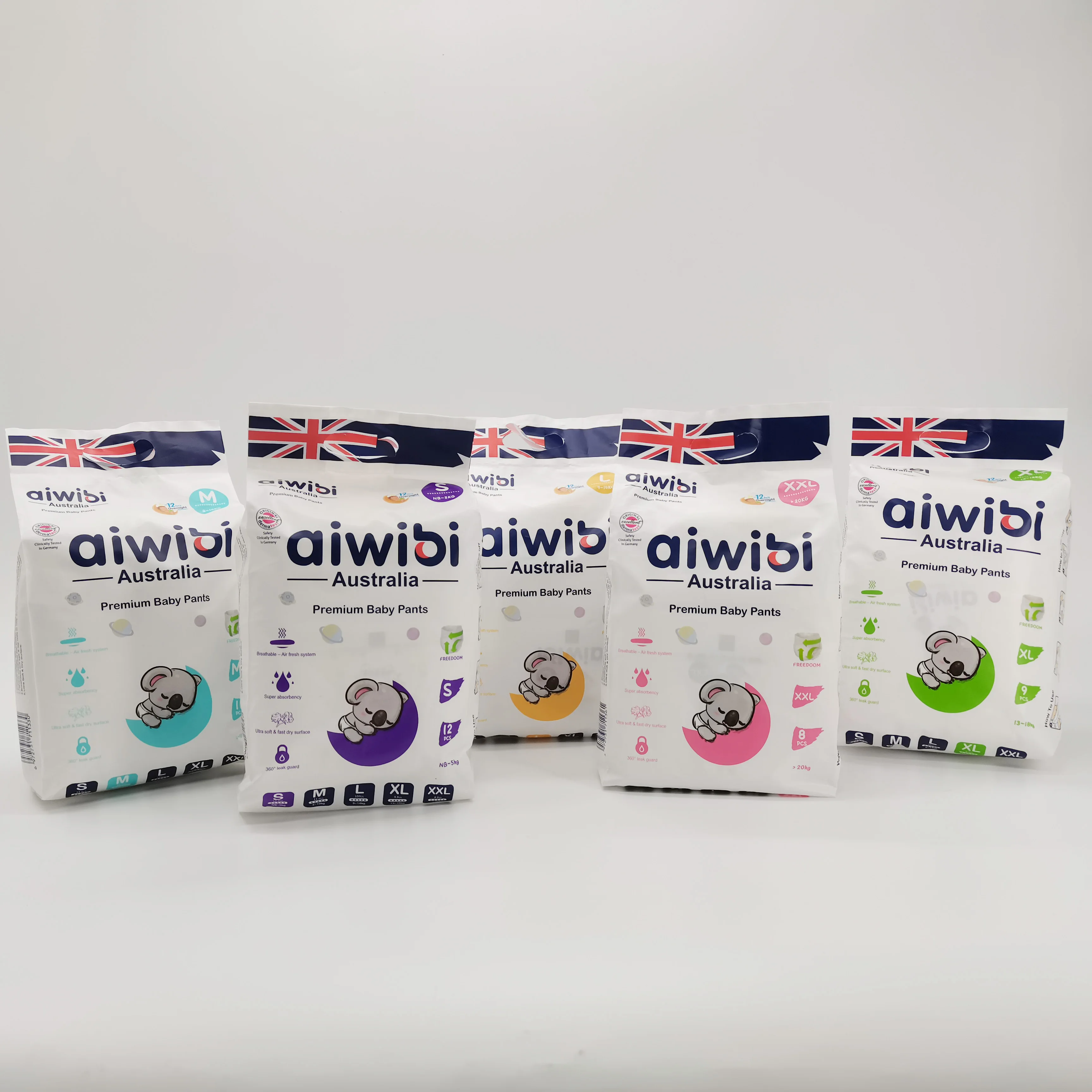 AIWIBI Brand A Grade pampering Baby Diapers Wholesale Baby Diapers Pants Manufacturer in Quanzhou China