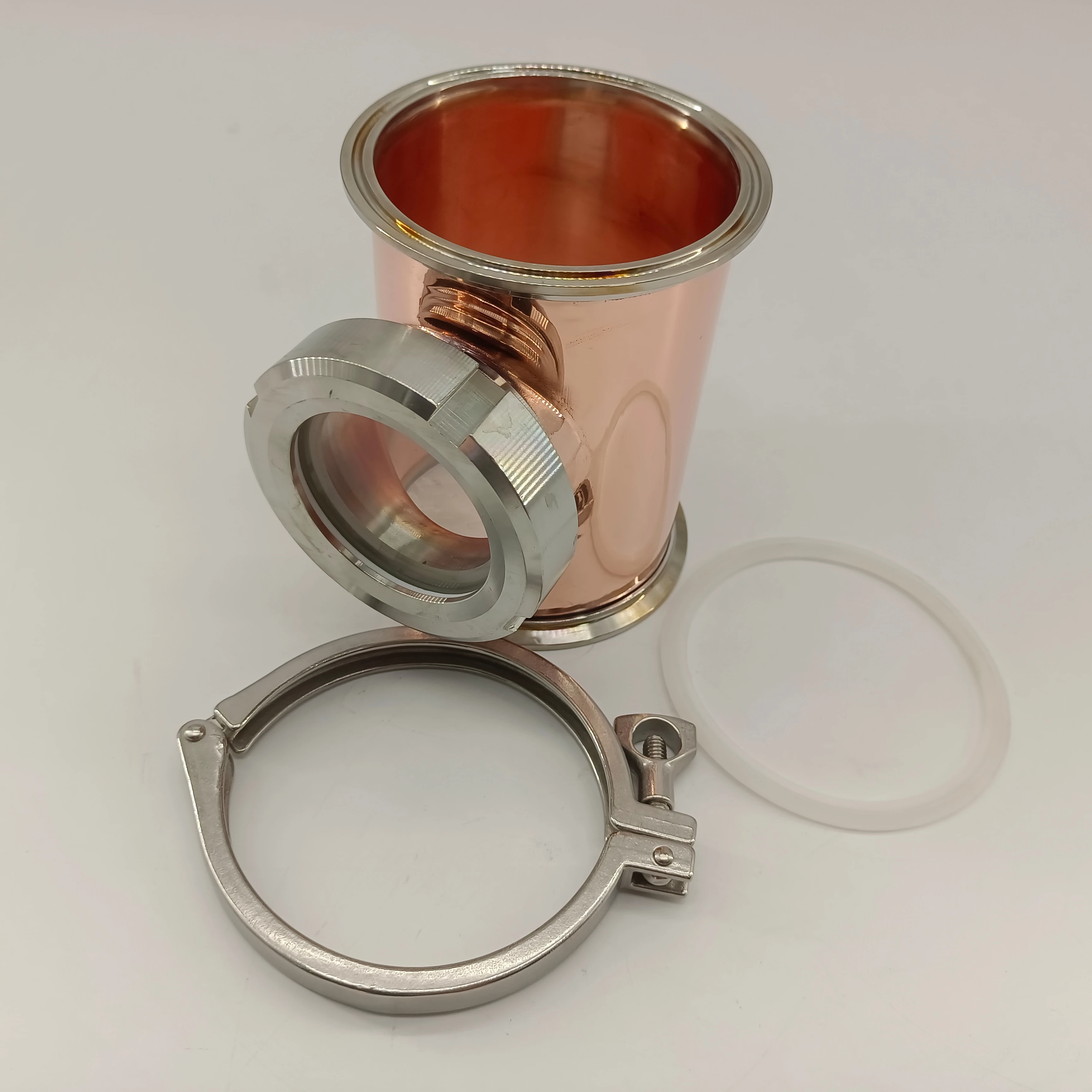 4 inches alcohol distillation column for whisky copper bubble plate column distillation