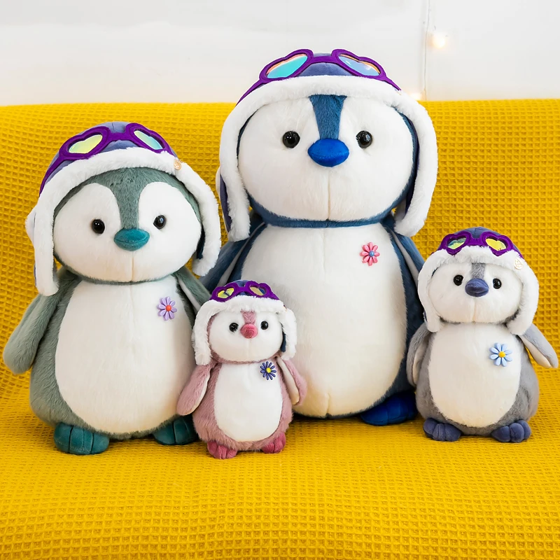 High Quality Custom Hat Penguin/ Glasses Penguin /Earmuff Penguin Soft Toys Sea Animals Wholesale Realistic Penguin Plush toys