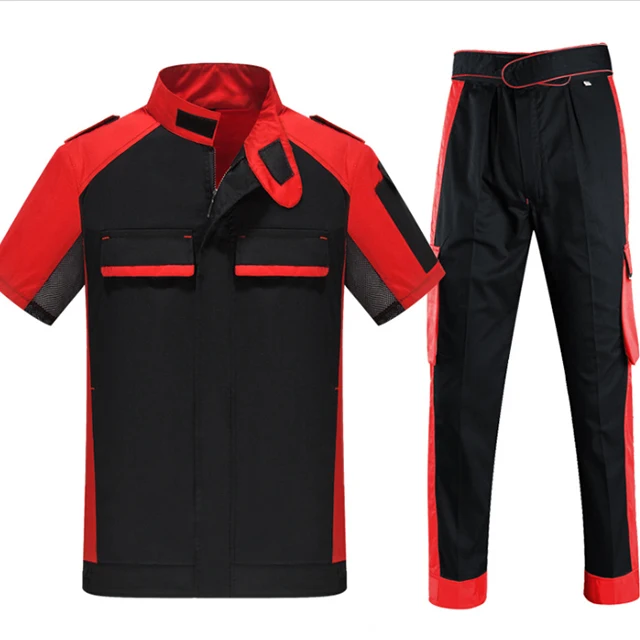 
Auto repair work clothes suit male summer short sleeve car beauty 4S shop repair car maintenance mechanic summer clothes factory 