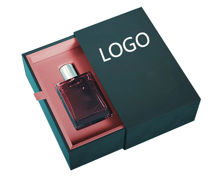 Luxury Custom Design Cardboard Drawer Pull Out Empty Perfume Sample Packaging Box