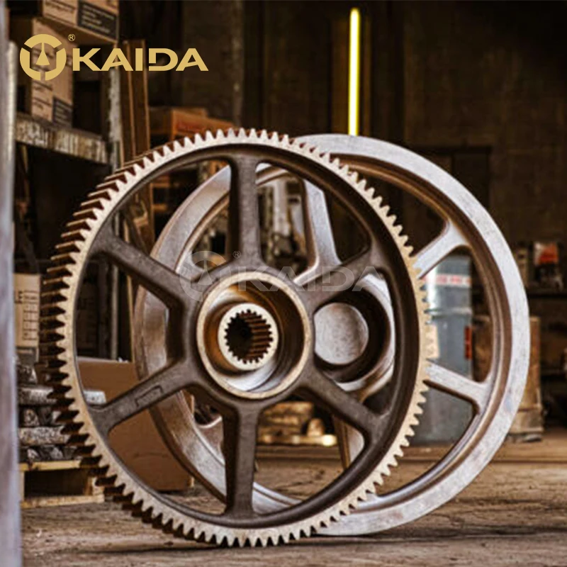 Custom Oem Amazing Huge Brass Gear Wheel Sand Casting Process