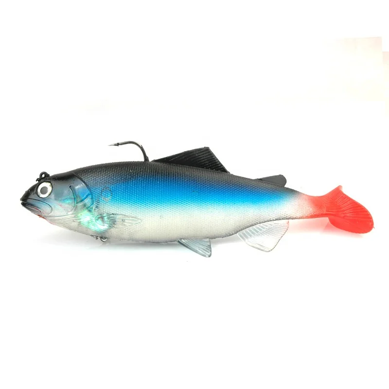 137g/19cm Heavy Green Simulation Deep-Sea Big Fish Spotted Lure Soft Fishing Bait