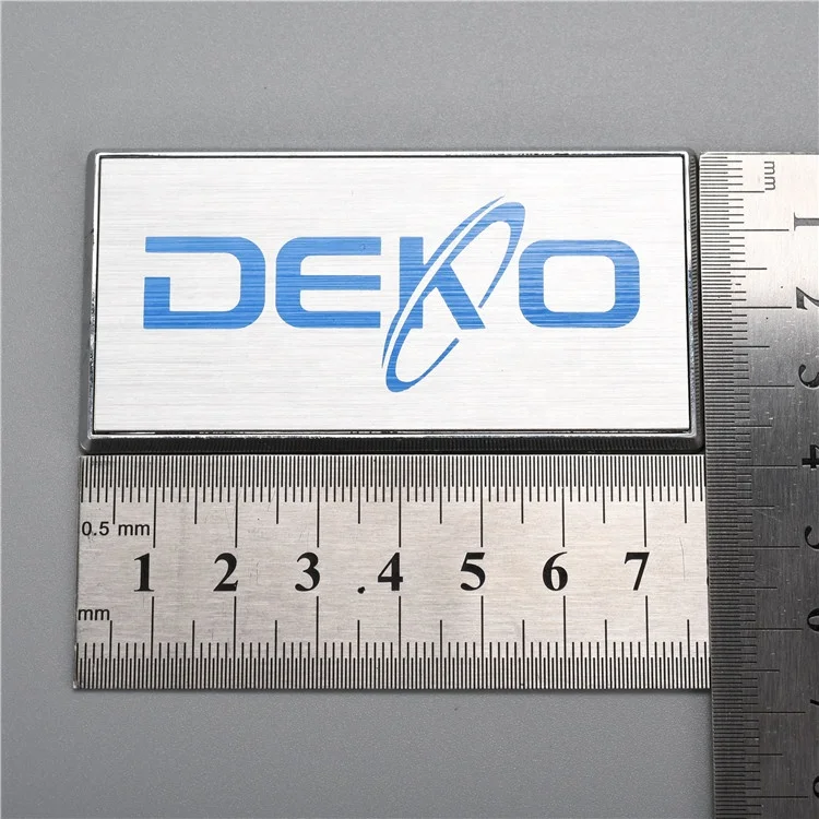 Brand Plate Metal Logo Aluminum Name Custom
