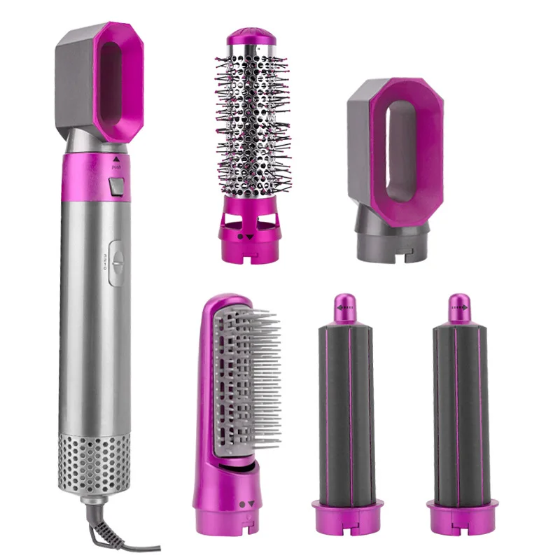 Wholesale 5 in 1 Hair Dryer 1000W Professional Negative Ionic  Blower Hot Air Brush Comb Blower beauty personal care