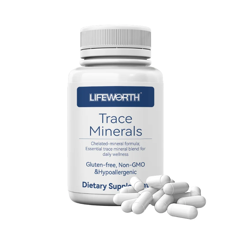 Lifeworth Trace Mineral Tablets Magnesium, Ionic, Vegan, Gluten Free, Hydration, Electrolytes Capsule