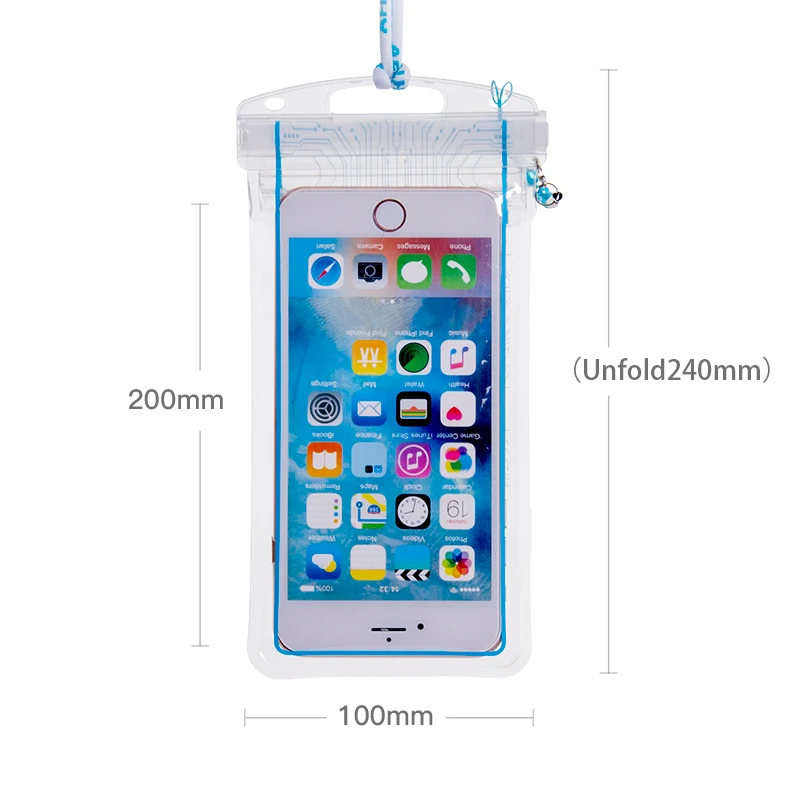 
AFISHTOUR Hot Sale Waterproof Ipx8 Waterproof Mobile Phone Bag High Quality Tpu Material Waterproof Bag For Phones 