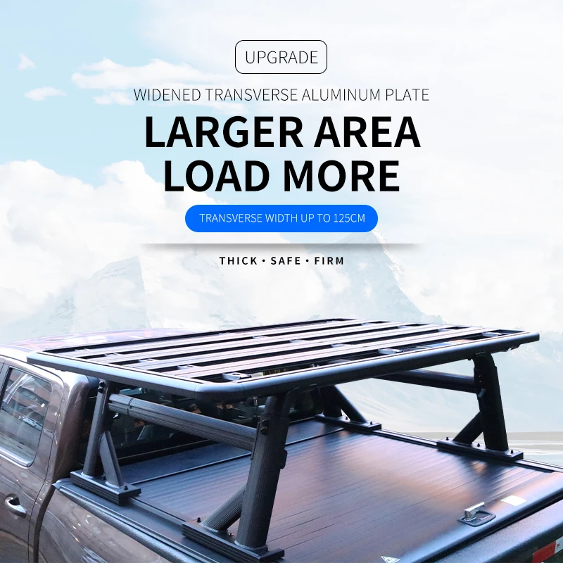 JFC-3003 4x4 popular aluminum alum alloy slim body armor style platform truck land criser 100 200 prado defender flat roof rack