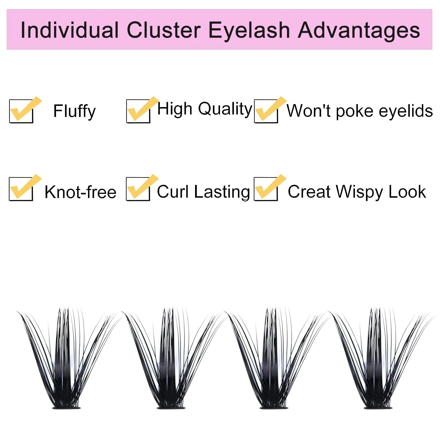 EYELASH Long lasting 7-10 days diy lash bond and sealer C D curl cluster segment lash diy lash extension kit