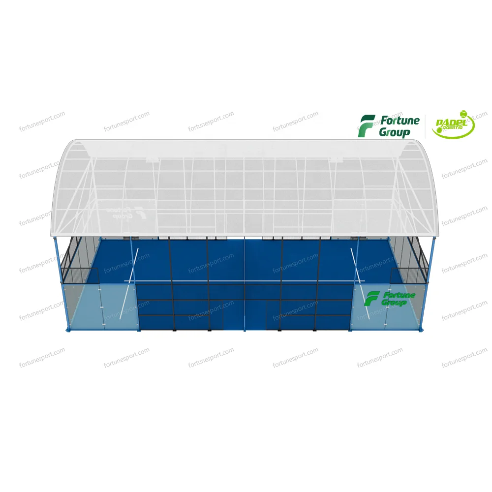 China Factory Design Stadium Roof Tent PVC Material Top Height 8.8m Tennis Padel Court Roof for Sale