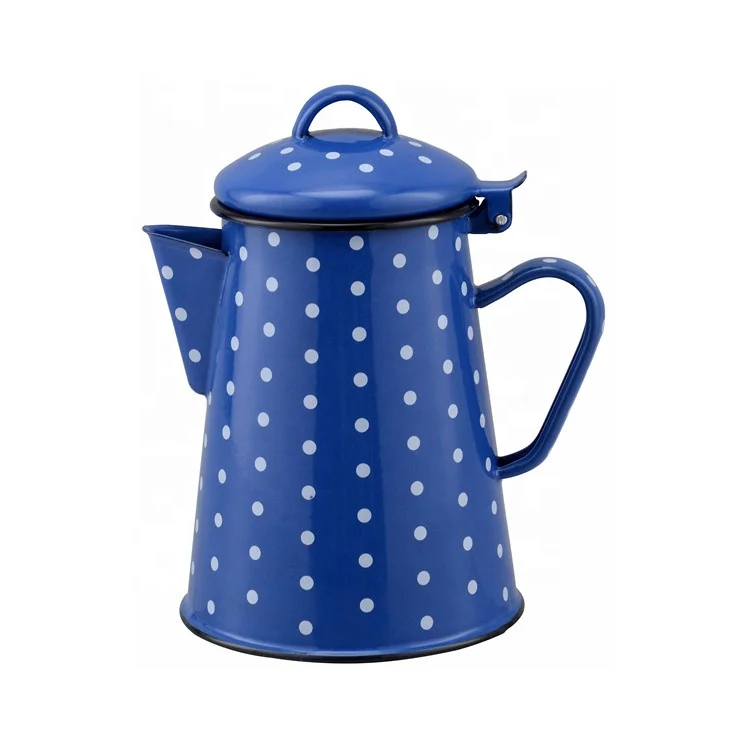 1.2L Zhili Enamel Hand Pot For Coffee Enamel Teapot Enamel Water Kettle