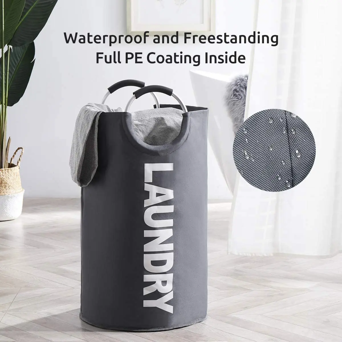 Waterproof 80 liters large Laundry bags & baskets laundry bags with handles