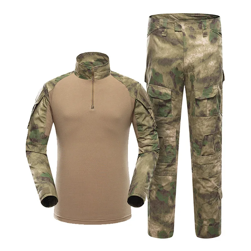 GAF Hot Sell 1000D Nylon Frog Suit Polyester For  Cotton Camo Waterproof Tactical Uniform Combat Frog Suit Plate Carrier