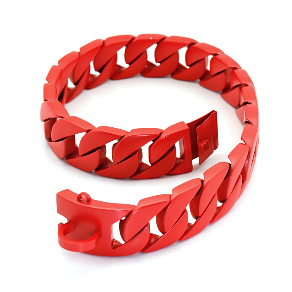 Manufacturer Dog Chain Luxury Gold Silver Dog Red  Collar Making Supplies Dog Metal Leash