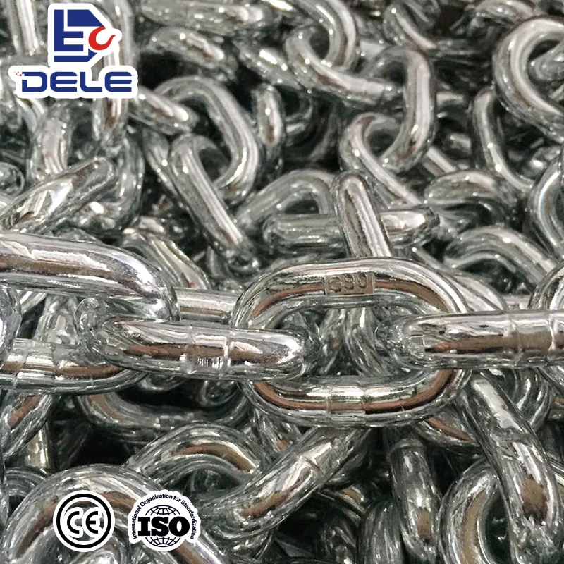 Heavy duty chain calibrated Load chain Iron Chain  6.3mm*19mm galvanize G80