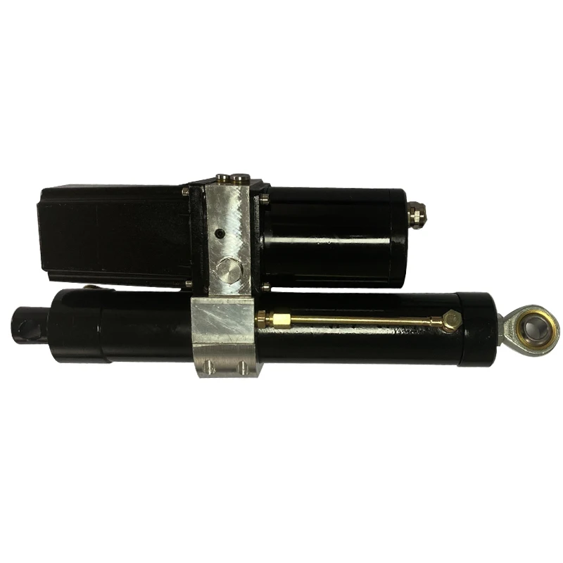 New 1.8T overload 200mm stroke 1.8T 24V48V DC 800W electro hydraulic linear actuator 15-18mm/s electro hydraulic actuator