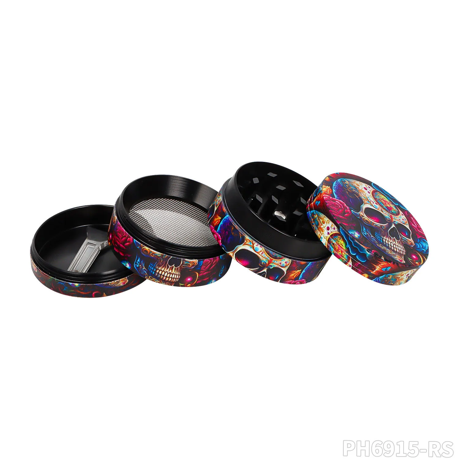 Wholesale  Zinc Alloy Herb Grinder Custom Logo Tobacco Grinder 40mm Herb Grinder With Display Box