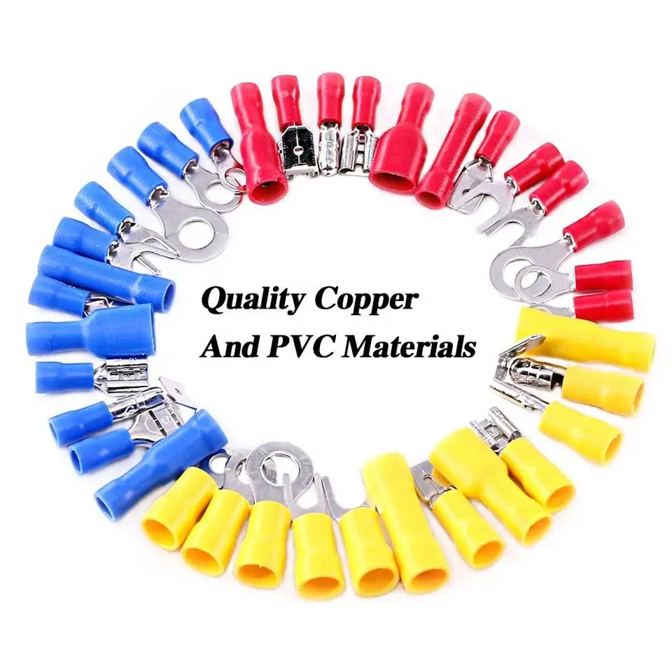 Wire Connector Electrical Insulated Crimp Marine Auto Terminal Insulated fork spade wire connectors