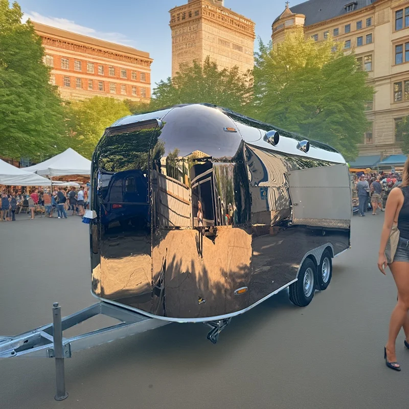 Custom Size Hot Dog Cart Smoothie Snack Food Truck Coffee Bar Australia Standard Airstream Food Truck