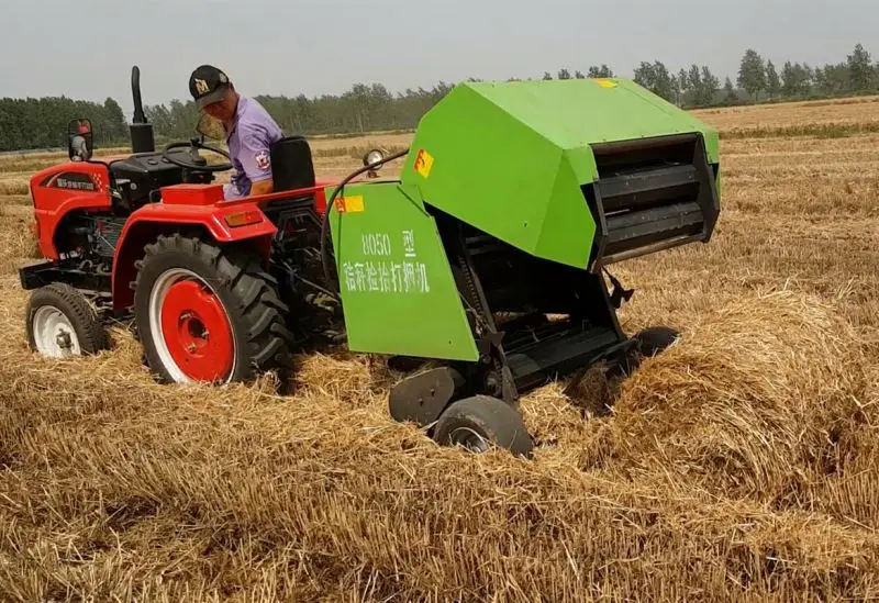 Direct factory supply hay grass hydraul press baler machine